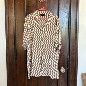 Motel Rocks check dress never worn